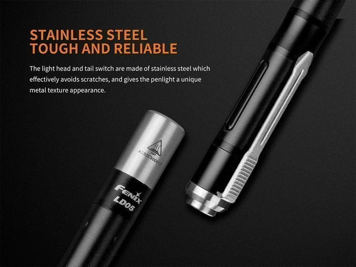 Fenix-LD05V2-EDC-Penlight_Stainless_steel