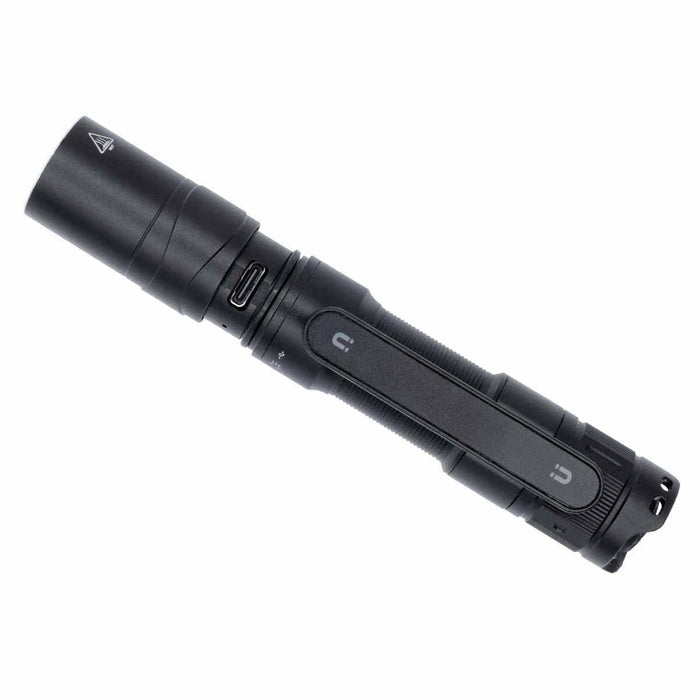 fenix ld12r rechargeable edc flashlight charging port magnetic clip