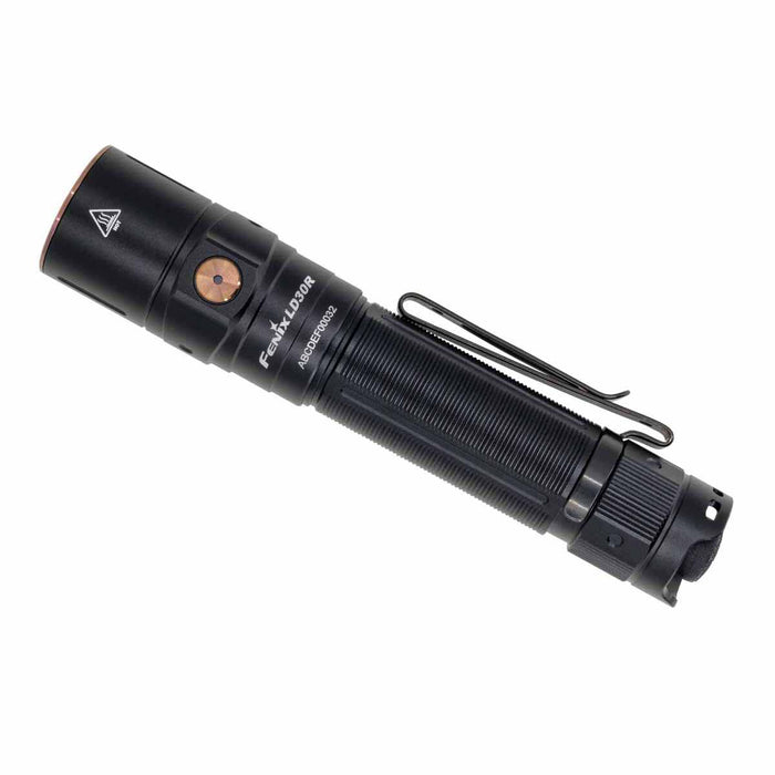 fenix lr30r rechargeable flashlight front side