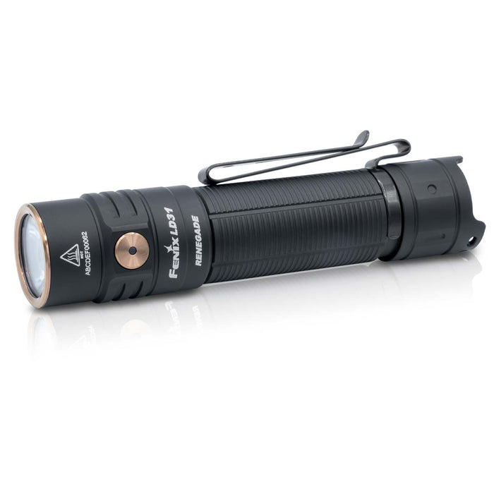 Fenix LD31 RENEGADE Flashlight black on white background