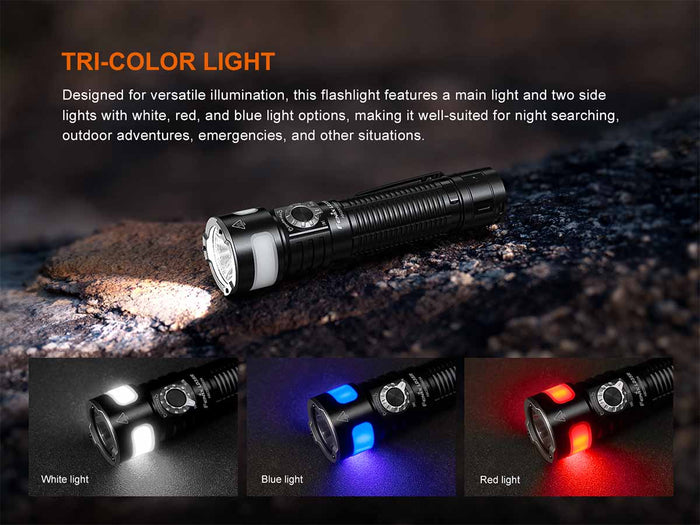 fenix ld35r multipurpose flashlight colored lights
