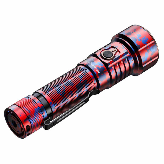 fenix ld36r multicolor flashlight flame camo back view