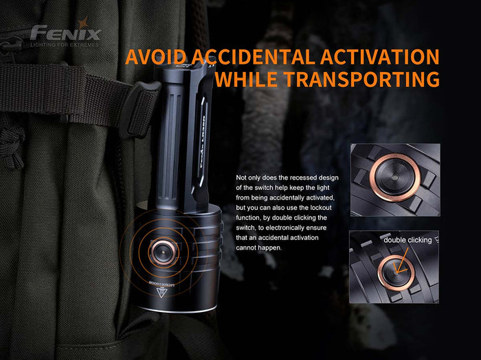Fenix LR35R flashlight lockout