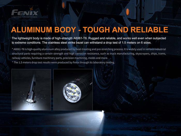 Fenix LR35R flashlight aluminum