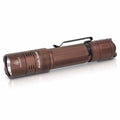 Fenix Rechargeable rechargeable flashlight brown on a white background