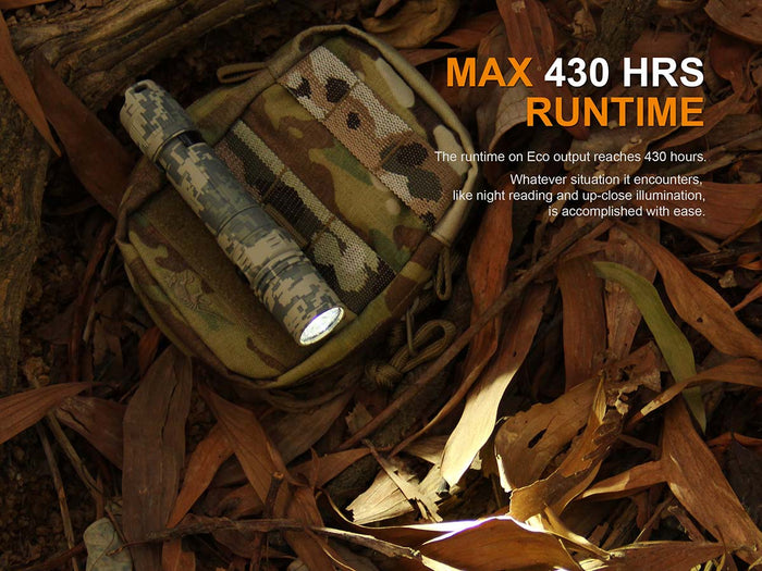 Fenix PD35v2 camo flashlight runtime