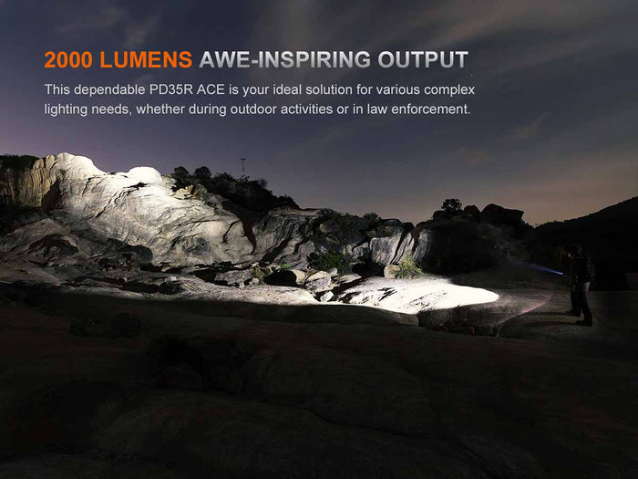 fenix pd35r ace flashlight 2000 lumens