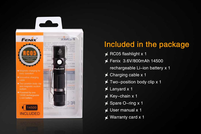 Fenix RC05 Rechargeable Flashlight Included