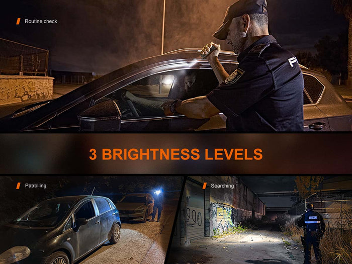 fenix tk05r tactical edc flashlight three brightness levels