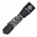 A John Smith tactical flashlight with a black finish, featuring a textured grip and a white printed logo and brand name on the head, shown against a plain white background.