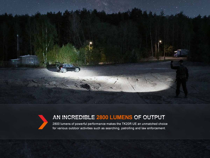 fenix tk20rue rechargeable flashlight 2800 lumens