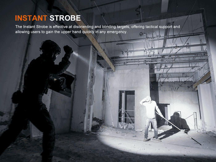 strobe fenix tk21r tactical flashlight