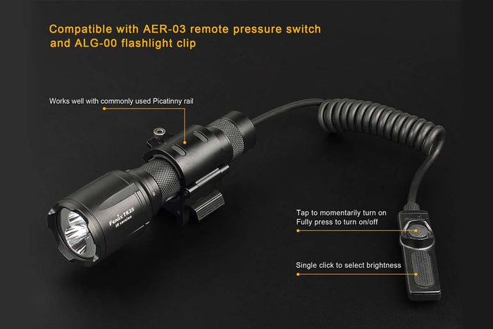 Fenix TK25 IR Infrared Flashlight gun mount