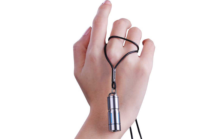 fenix uc02ss mini rechargeable keychain flashlight lanyard