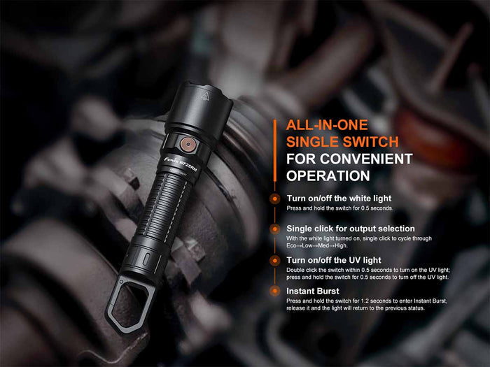 side switch fenix wf26r work flashlight