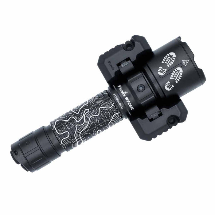 fenix wf26r flashlight with charging dock engraved
