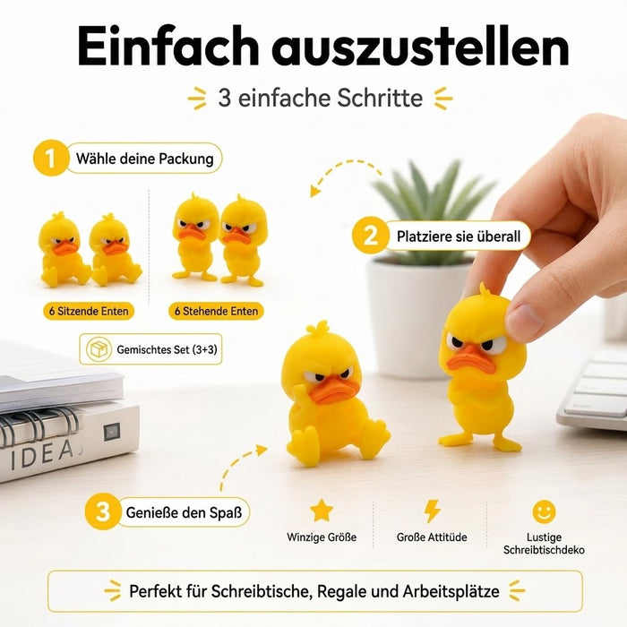 😠 Figurica jezne race za mizo – Dodajte svoji mizi pridih predrznosti! 🐥-SI