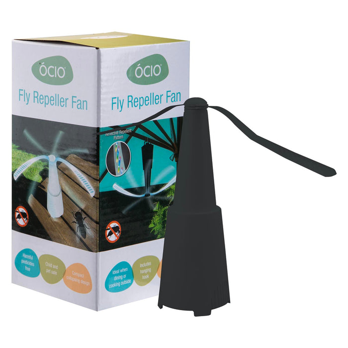 Fly Repellent Fan  Black - 24cm x 40cm