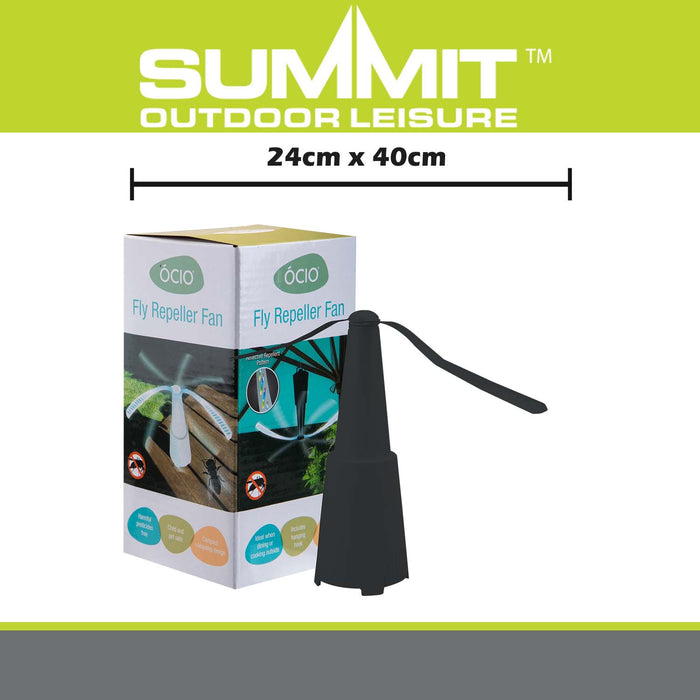 Fly Repellent Fan  Black - 24cm x 40cm