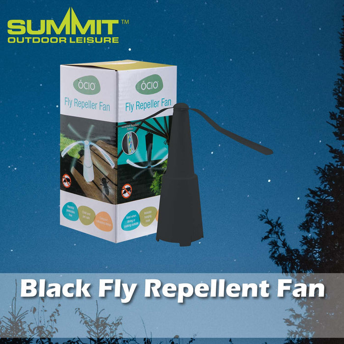 Fly Repellent Fan | Good for Days Out | Bugs Away | Black