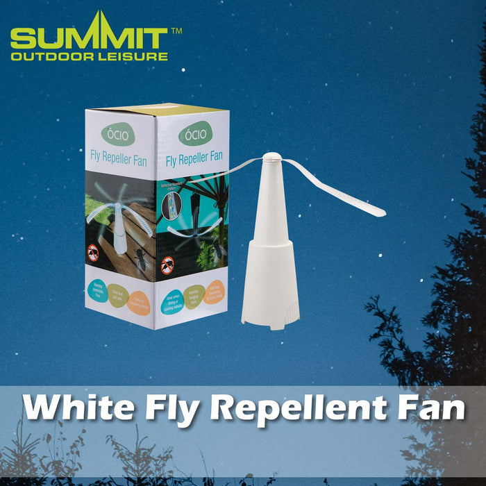 Fly Repellent Fan | Good for Days Out | Bugs Away | White