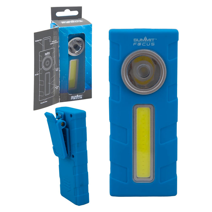 Focus Work Light with rubber Casing  Blue - 11cm x 5cm