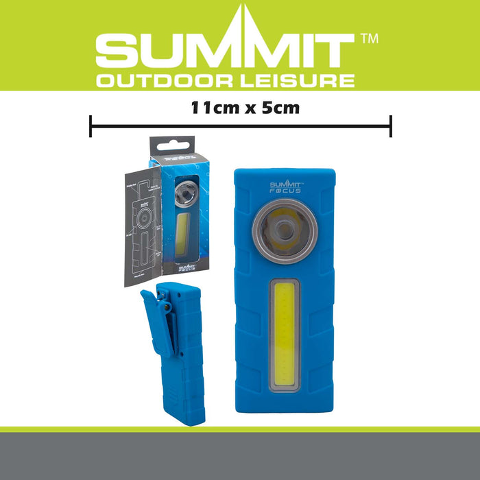 Focus Work Light with rubber Casing  Blue - 11cm x 5cm