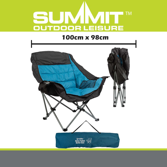 Folding Chair with Cup Holder  Multi - 100cm x 98cm