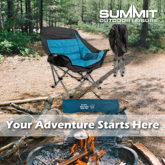 Folding Chair with Cup Holder  Multi - 100cm x 98cm