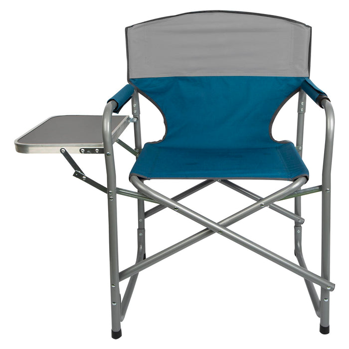 Folding Chair with Side Table  Blue - 78cm x 82cm