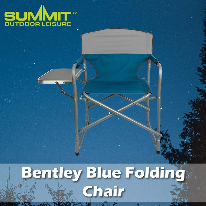 High Back Folding Camping Chair |Carry Bag| Blue