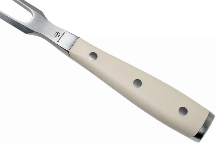 Fourchette à viande Wüsthof Classic Ikon Blanc forgée 16cm