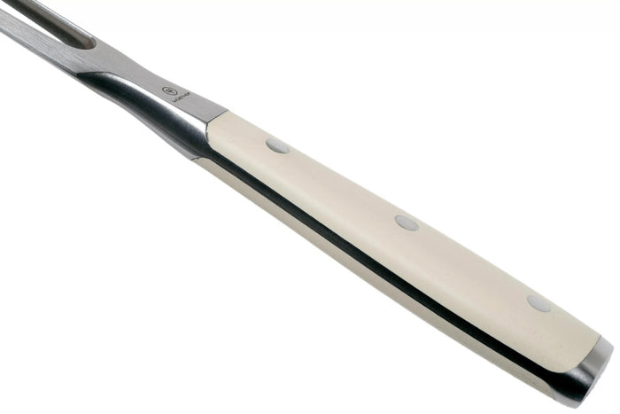 Fourchette à viande Wüsthof Classic Ikon Blanc forgée 16cm
