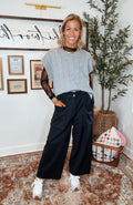 FRENCH TERRY PANTS - BLACK