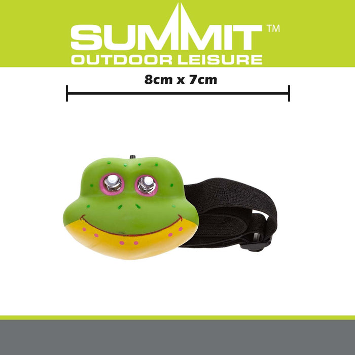 Frog Head Torch  Green - 8cm x 7cm