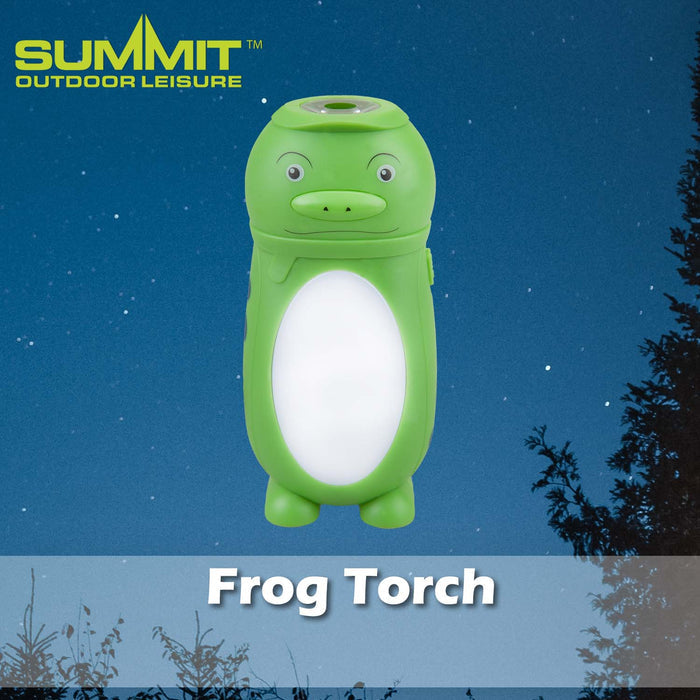 Frog Torch Good for Days Out Green - 12cm x 6cm