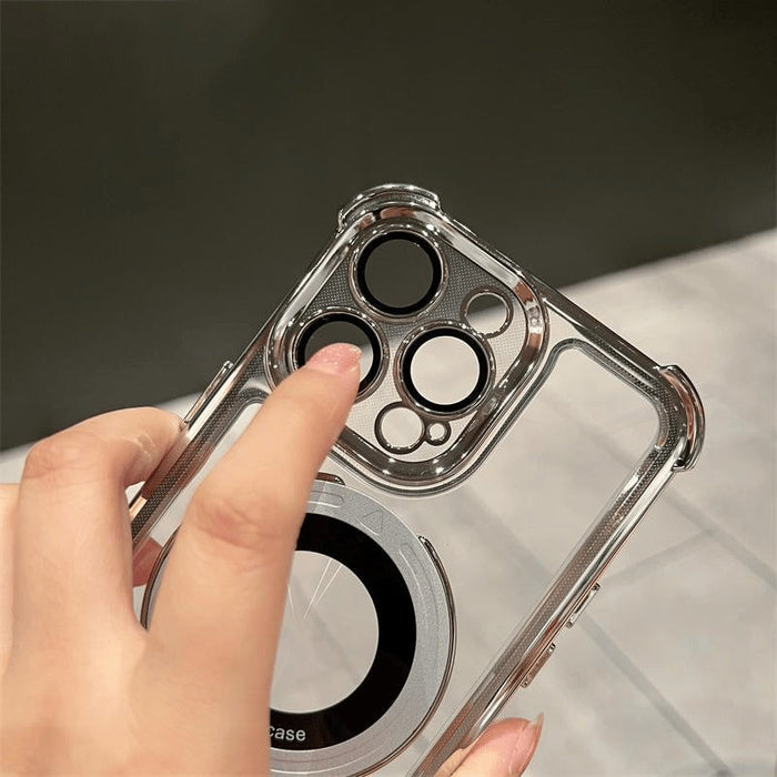 Funda anticaídas con soporte magnético para iPhone-ES