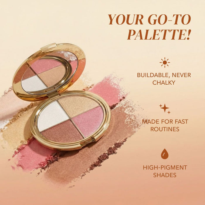 „Glam in Seconds“ akių ir veido šešėlių paletė – LT