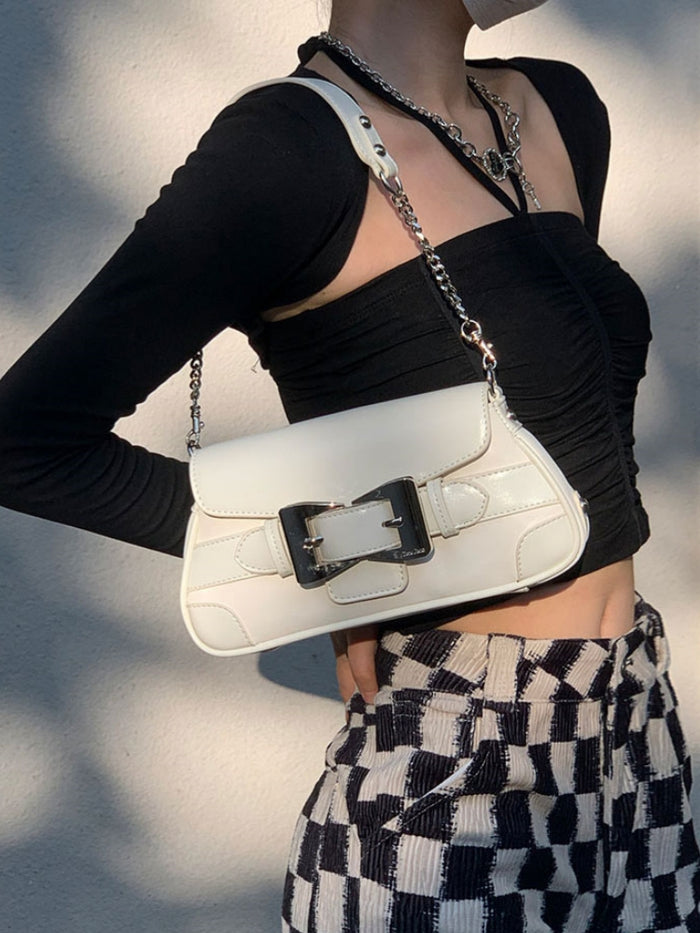 Heavy Metal Bow Underarm Bag