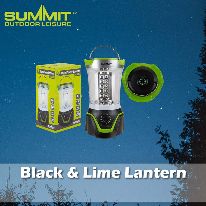 High Power Lantern Good for Days Out Black - 23cm x 12cm