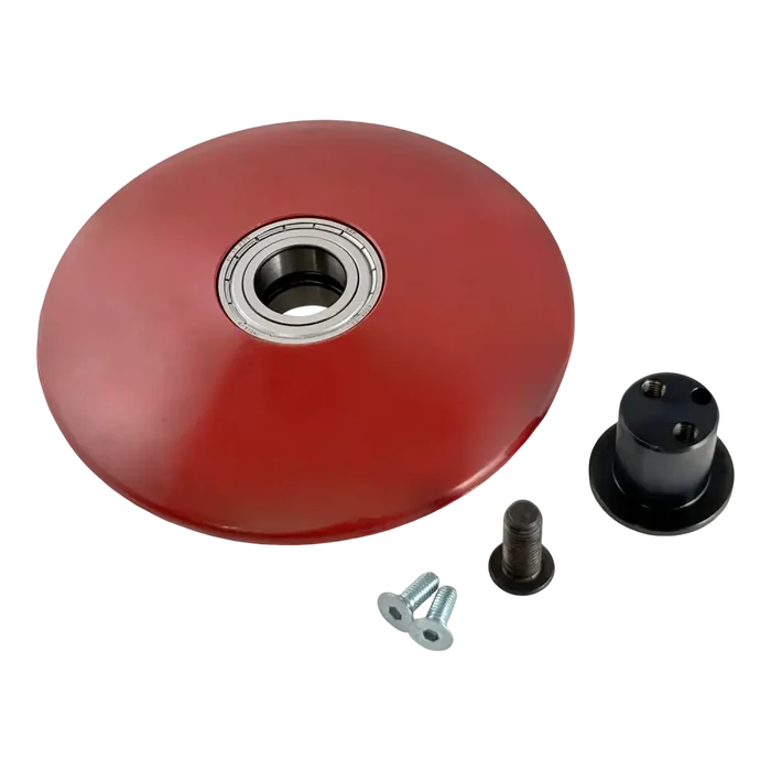 Red disc with bearing for Hunter 111-154K Bead Roller in Corghi Tire Changer setup