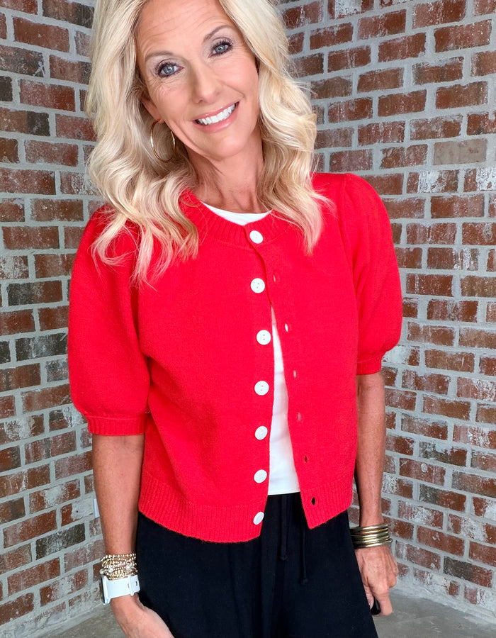 IZZY SWEATER - RED