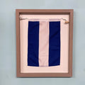 "J" Nautical Flag in Glass-Free Shadow Box Frame - Maritime Tribes USA