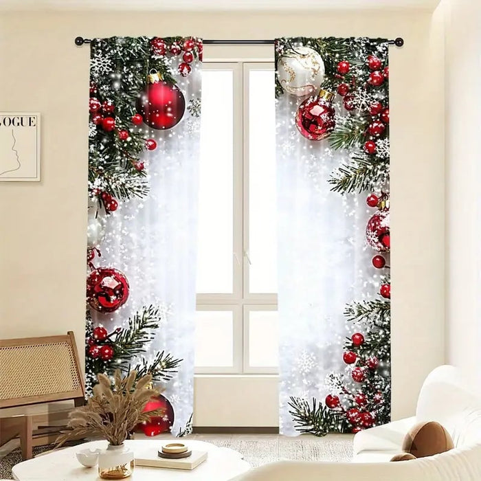 🎅Kalėdų išpardavimas 49% nuolaida🎄Kalėdų užuolaidos-LT