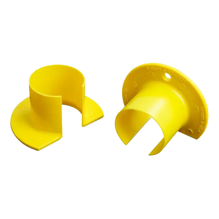 Yellow plastic bolt caps for Ken-Tool Pigtail Plug to fix trailer light with Sure Shim