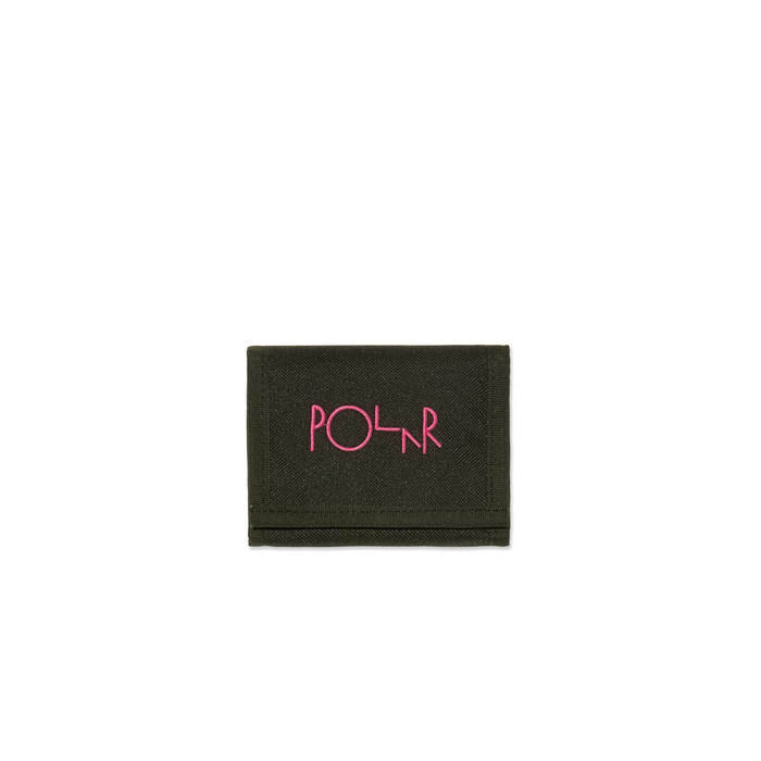 Key Wallet | Script Logo - Black/Pink