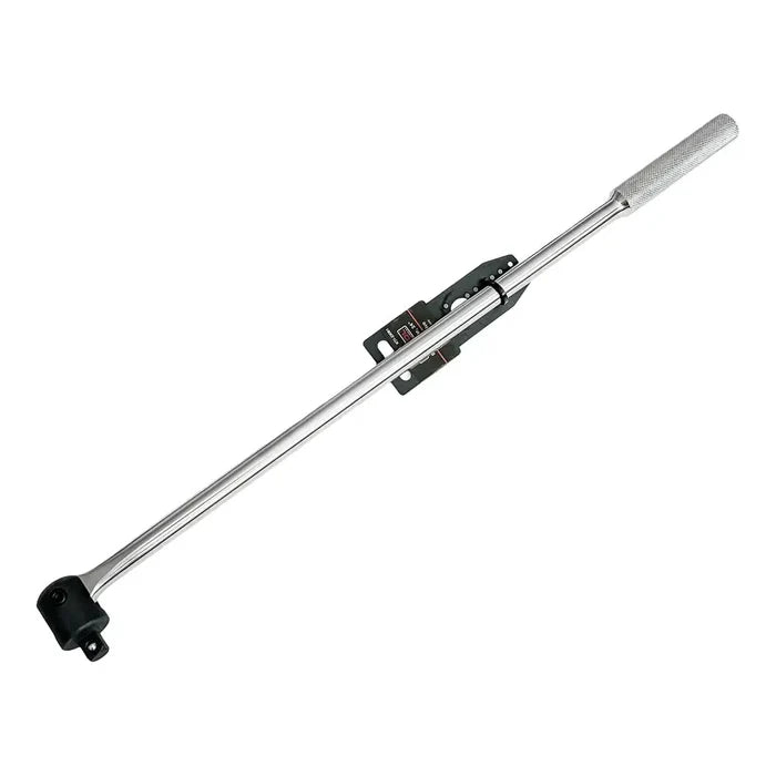 KTI 1/2 Drive Chrome Breaker Bar 24 Flex Knurl Grip - Torque