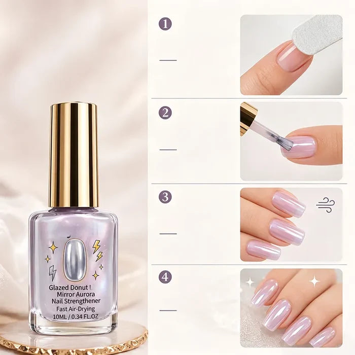 📢📢Kupite 2, dobite 1 gratis!! ⏰Lilac Glossy Mirror Nail Care Balzam za nego nohtov-SI