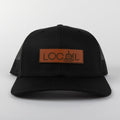 Leather Local Trucker - Black