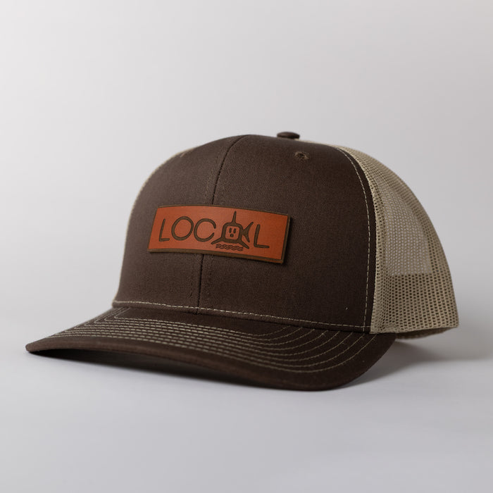 Leather Local Trucker - Brown/Khaki